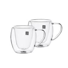 Double Wall Mug Set 250ml Borosilicate