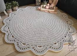 custom made doily rug round rug
