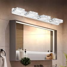 led wall l crystal vanity front