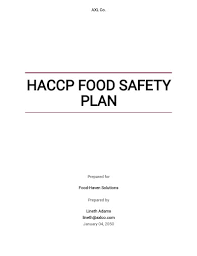 55 sle haccp plans in pdf ms word