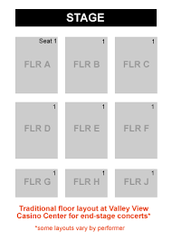 Pechanga Arena Concert Seating Chart Interactive Map