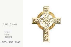 Celtic Cross Logo Icon Graphic By