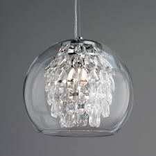 Glass Globe And Crystal Pendant Light Unique Pendant Lights Crystal Pendant Lighting Pendant Light