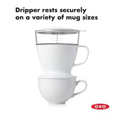 Oxo 12 Oz Good Grips Pour Over Coffee Maker With Water Tank White