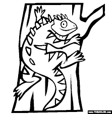 Iguanas can range from 1.5 to 1.8 meters (5 to 6 feet) in length, including your tail. Pet Iguana Coloring Page Free Pet Iguana Online Coloring