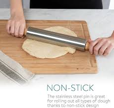 stainless steel rolling pin non stick