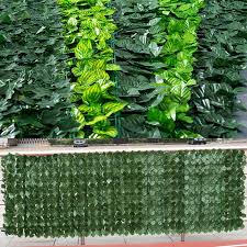Faux Ivy Vine Leaf Greenery Panel
