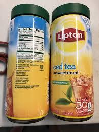 lipton iced tea mix decaffeinated
