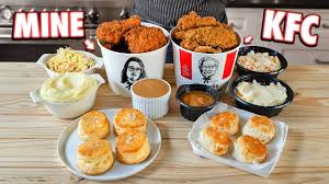 making the kfc bucket meal at home
