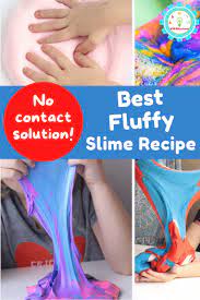 make fluffy slime without contact solution