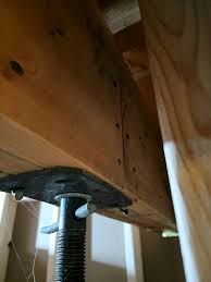 Structural Support Beam In Basement