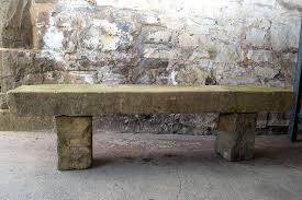 7ft long sandstone garden bench for
