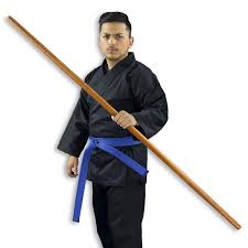 tapered hardwood bo martial arts