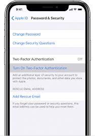 two factor authentication for apple id