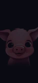 cute pig black wallpapers funny pig