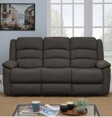 carsley fabric 3 seater recliner sofa