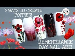 remembrance day nail art
