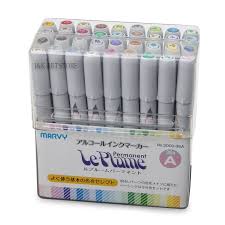 Marvy Le Plume Permanent Alcohol Based Ink Pen Set Ultra
