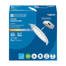 utilitech color choice white 6 in 850