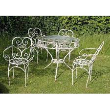 wrought iron garden chair set wrought