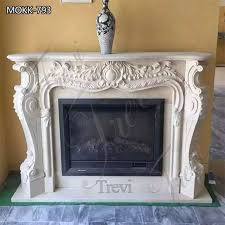 French White Marble Fireplace Surround
