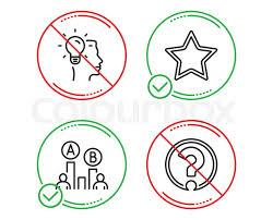 Do Or Stop Star Ab Testing And Idea Stock Vector