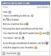how to make computer emoticon on facebook