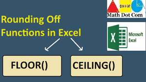 ceiling function in excel math dot