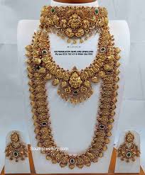 antique gold bridal temple jewellery