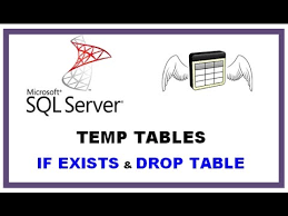 sql server temp tables tsql command