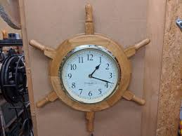 Ship S Wheel Wall Clock Household