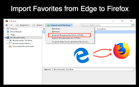 import favorites from microsoft edge