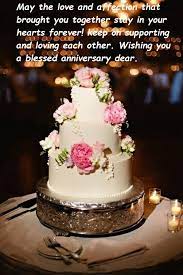 Wedding Anniversary Wishes Cake gambar png