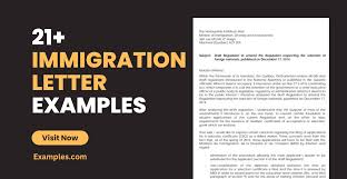 immigration letter 21 exles