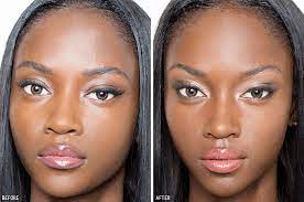 how to contour and highlight dark skin