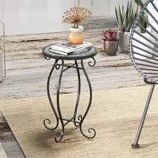 Costway Mosaic Outdoor Side Table With