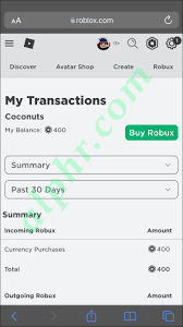 how to view purchase history in roblox