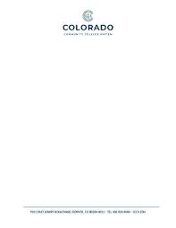 Letterhead Colorado Community College System