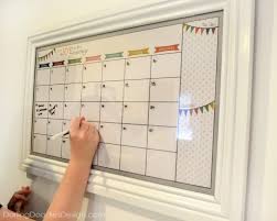 This will help you line up the calendar portion of the design. Diy Dry Erase Calendar Darling Doodles Diy Calendar Wall Calendar Organizer Calendar Organization