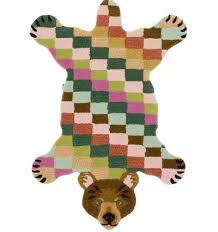 multicolor woolen polar bear rug 90 cm