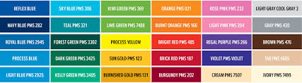 pms colors list hub