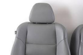 Driver Seat Set Grey Leather Oem