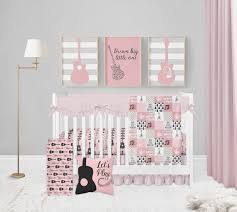 Guitar Crib Bedding Set Baby Girl Crib
