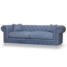 greenwich 96 sofa in desi blue denim