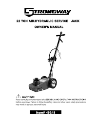 22 ton air hydraulic service jack owner
