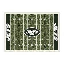 jets 8 ft by 11 ft homefield area rug
