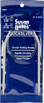 Instead, both ends are pointy. Knitting Needles Susan Bates 36 Inch Quicksilver Circular Knitting Needle 9mm Home