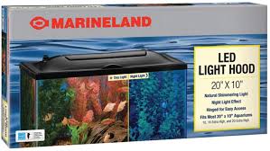 Amazon Com Marineland Led Light Hood For Aquariums Day Night Light 20 By 10 Inch 16341 Aquarium Lights Pet Supplies