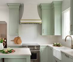 delicate mint green kitchen in missouri