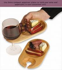 Wood Cocktail Plates Appetizer Trays